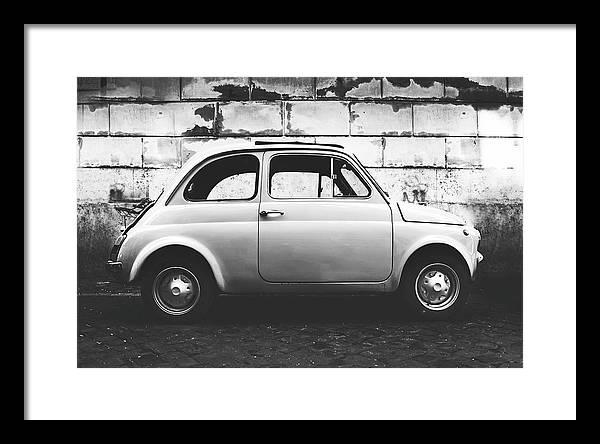 Italia, Fiat 500 / Art Photo - Framed Print