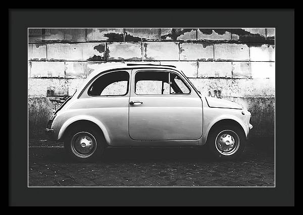 Italia, Fiat 500 / Art Photo - Framed Print