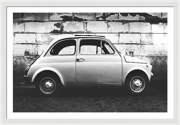 Italia, Fiat 500 / Art Photo - Framed Print