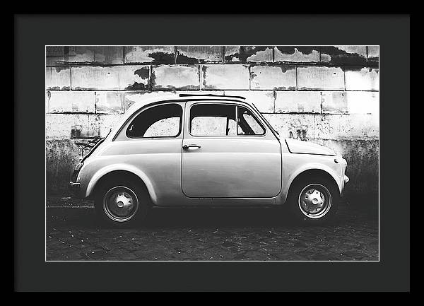 Italia, Fiat 500 / Art Photo - Framed Print