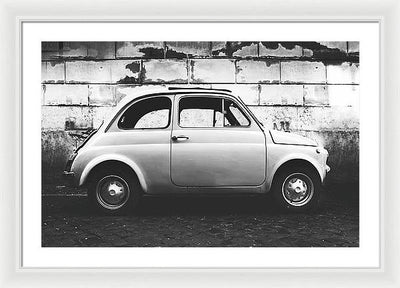 Italia, Fiat 500 / Art Photo - Framed Print