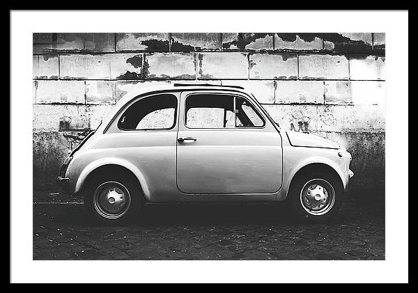 Italia, Fiat 500 / Art Photo - Framed Print