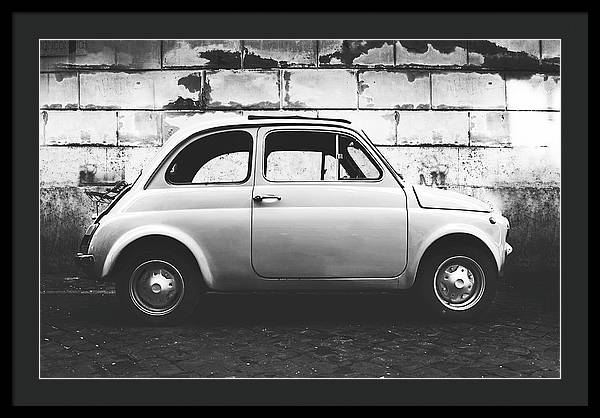 Italia, Fiat 500 / Art Photo - Framed Print