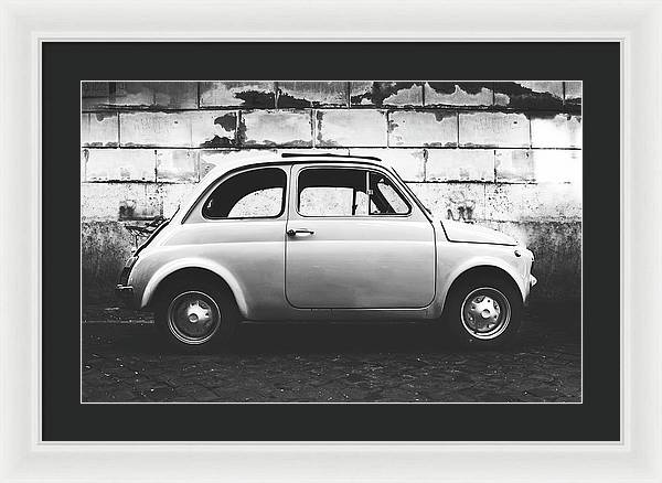 Italia, Fiat 500 / Art Photo - Framed Print