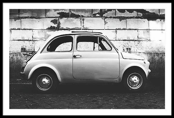 Italia, Fiat 500 / Art Photo - Framed Print