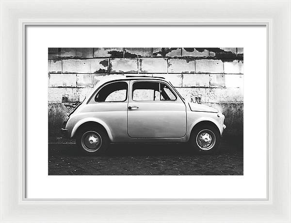 Italia, Fiat 500 / Art Photo - Framed Print