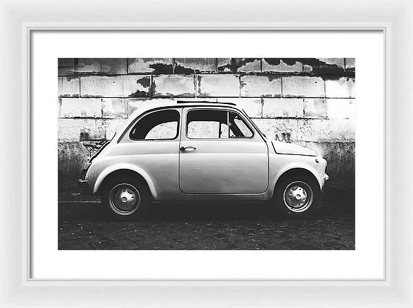 Italia, Fiat 500 / Art Photo - Framed Print