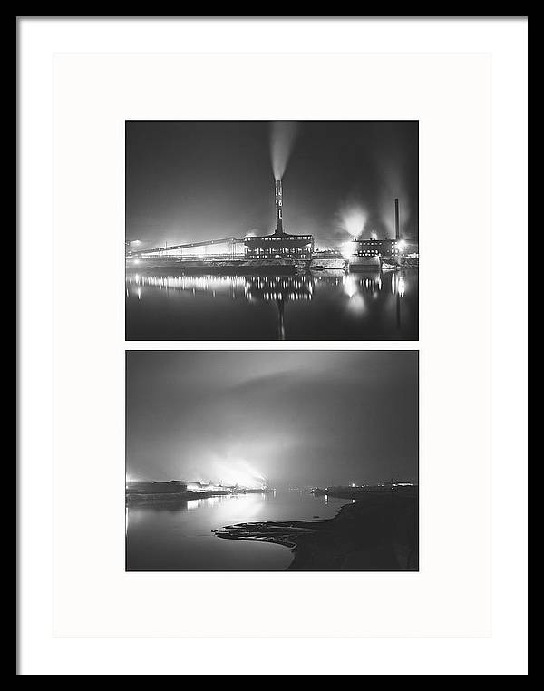 Jones and Laughlin Steel Company, Aliquippa, Pennsylvania, 1941 - diptych / Art Photo - Framed Print