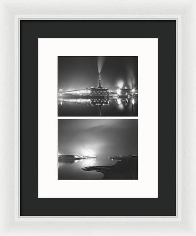 Jones and Laughlin Steel Company, Aliquippa, Pennsylvania, 1941 - diptych / Art Photo - Framed Print