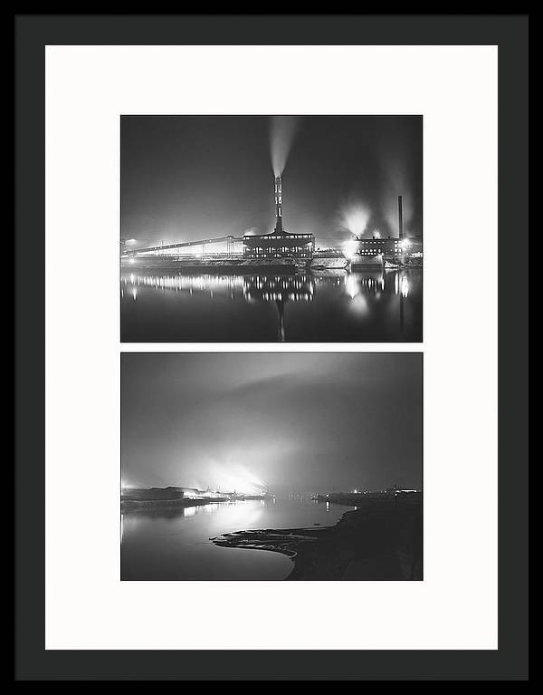 Jones and Laughlin Steel Company, Aliquippa, Pennsylvania, 1941 - diptych / Art Photo - Framed Print