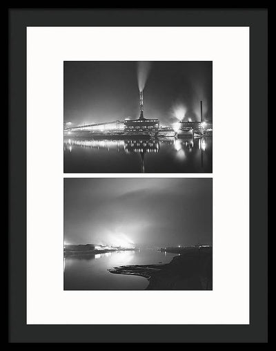 Jones and Laughlin Steel Company, Aliquippa, Pennsylvania, 1941 - diptych / Art Photo - Framed Print