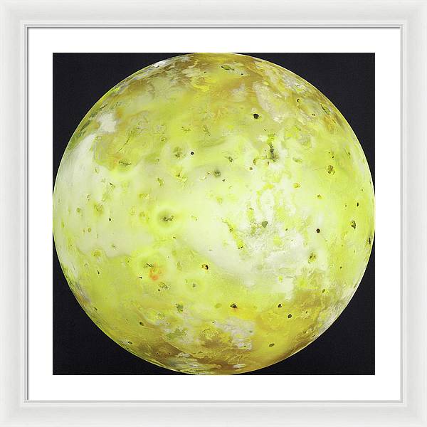 Jupiter Moon Io / Art Photo - Framed Print