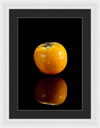 Kaki in Black Background / Art Photo - Framed Print