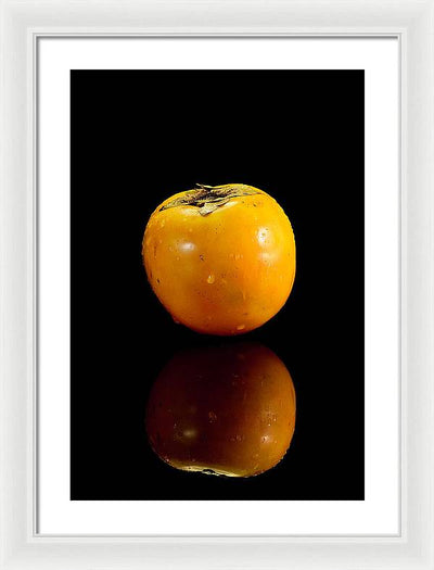 Kaki in Black Background / Art Photo - Framed Print