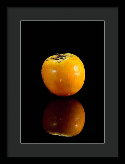 Kaki in Black Background / Art Photo - Framed Print