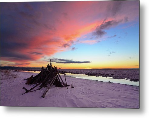 Kincaid Beach, Alaska / Art Photo - Metal Print