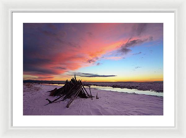 Kincaid Beach, Alaska / Art Photo - Framed Print