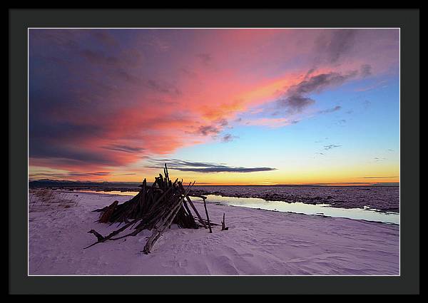 Kincaid Beach, Alaska / Art Photo - Framed Print