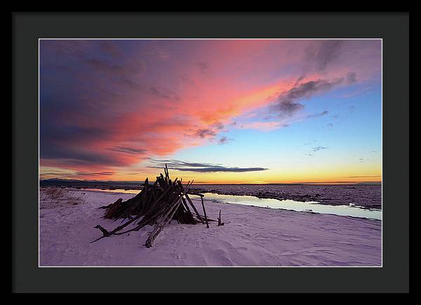 Kincaid Beach, Alaska / Art Photo - Framed Print