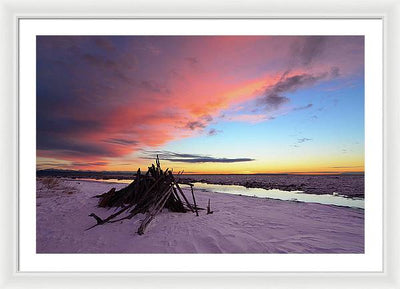 Kincaid Beach, Alaska / Art Photo - Framed Print