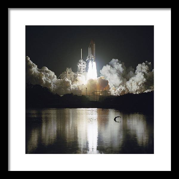 Launch of Space Shuttle Endeavour, 1993 / Art Photo - Framed Print