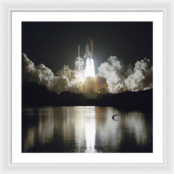 Launch of Space Shuttle Endeavour, 1993 / Art Photo - Framed Print