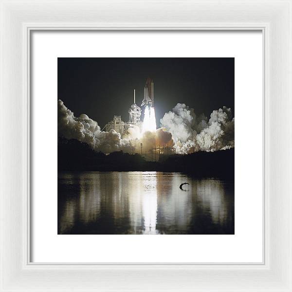 Launch of Space Shuttle Endeavour, 1993 / Art Photo - Framed Print