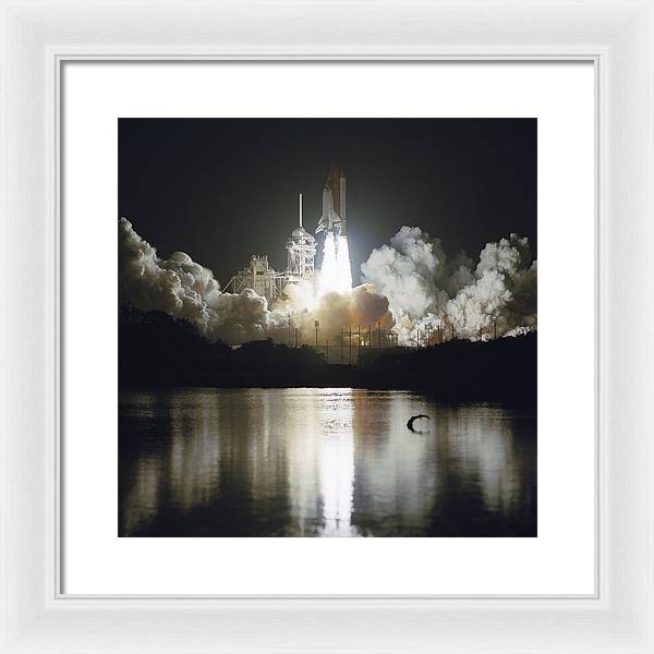 Launch of Space Shuttle Endeavour, 1993 / Art Photo - Framed Print