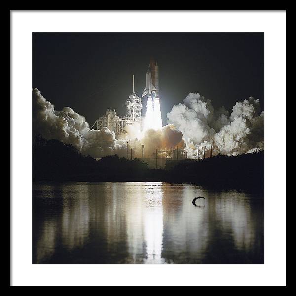 Launch of Space Shuttle Endeavour, 1993 / Art Photo - Framed Print