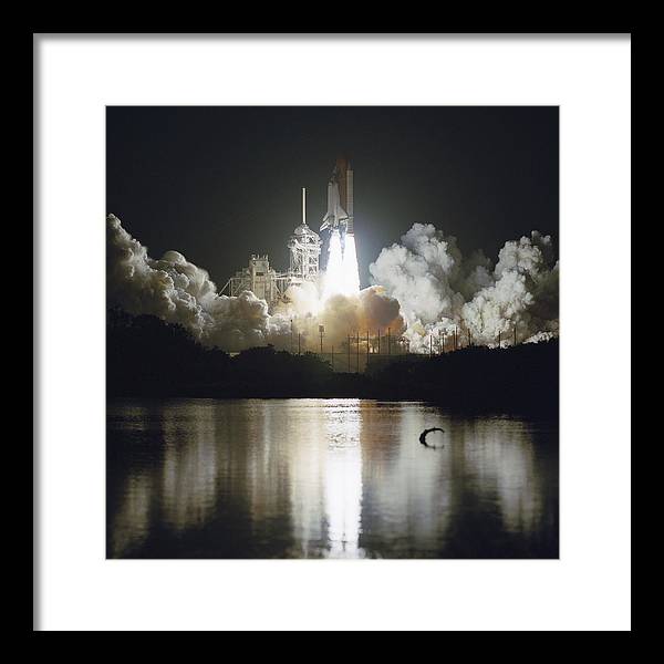 Launch of Space Shuttle Endeavour, 1993 / Art Photo - Framed Print