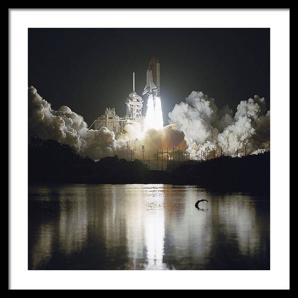 Launch of Space Shuttle Endeavour, 1993 / Art Photo - Framed Print