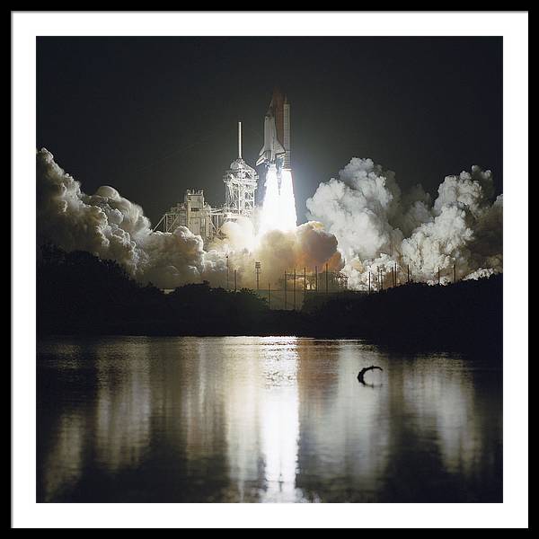 Launch of Space Shuttle Endeavour, 1993 / Art Photo - Framed Print