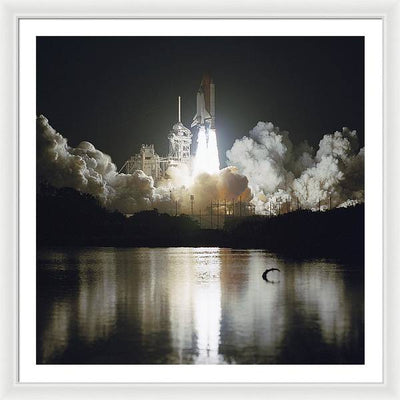 Launch of Space Shuttle Endeavour, 1993 / Art Photo - Framed Print