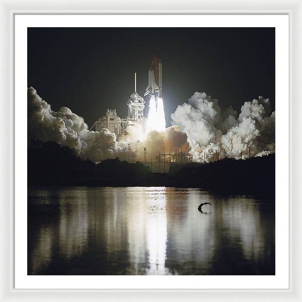 Launch of Space Shuttle Endeavour, 1993 / Art Photo - Framed Print