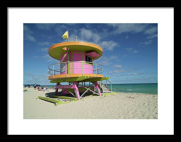 Lifeguard, Miami Beach, Florida / Art Photo - Framed Print