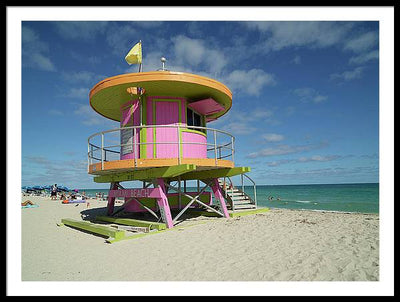 Lifeguard, Miami Beach, Florida / Art Photo - Framed Print