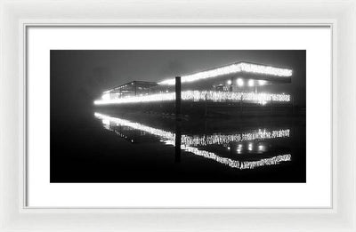 Lights in the Night / Art Photo - Framed Print