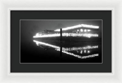 Lights in the Night / Art Photo - Framed Print