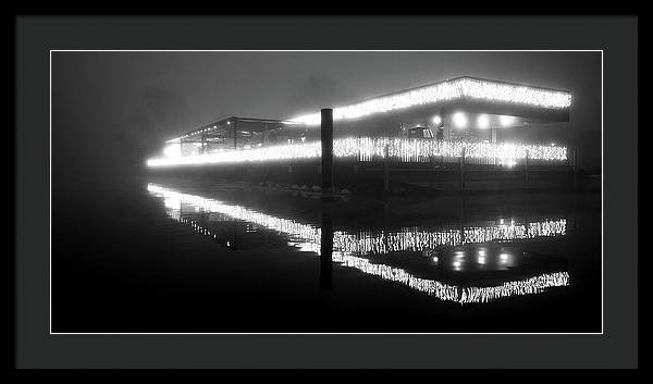 Lights in the Night / Art Photo - Framed Print