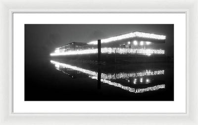 Lights in the Night / Art Photo - Framed Print