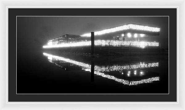 Lights in the Night / Art Photo - Framed Print