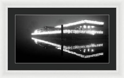 Lights in the Night / Art Photo - Framed Print