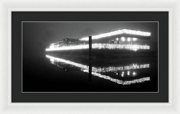 Lights in the Night / Art Photo - Framed Print