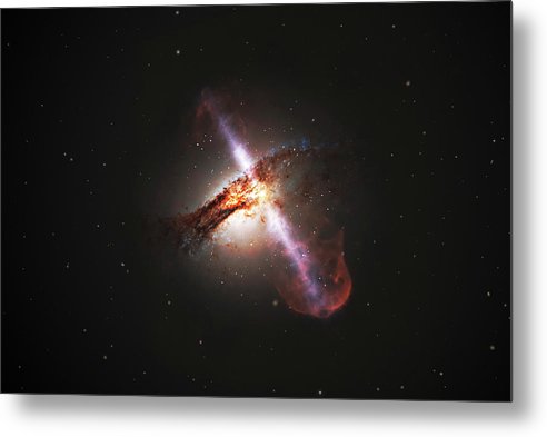 M60-UCD1, Outflows of Plasma / Art Photo - Metal Print