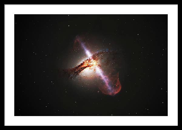 M60-UCD1, Outflows of Plasma / Art Photo - Framed Print