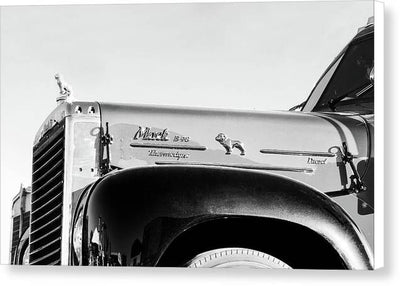 Mack Truck #1, Black and White / Art Photo - Canvas Print