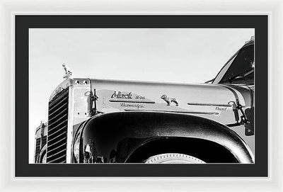 Mack Truck #1, Black and White / Art Photo - Framed Print