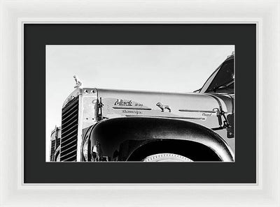 Mack Truck #1, Black and White / Art Photo - Framed Print