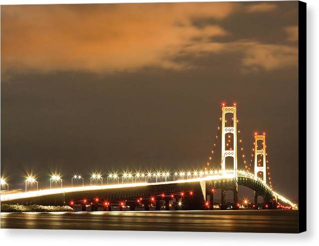 Mackinac Bridge, Michigan / Art Photo - Canvas Print