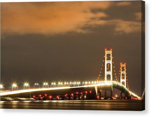 Mackinac Bridge, Michigan / Art Photo - Canvas Print